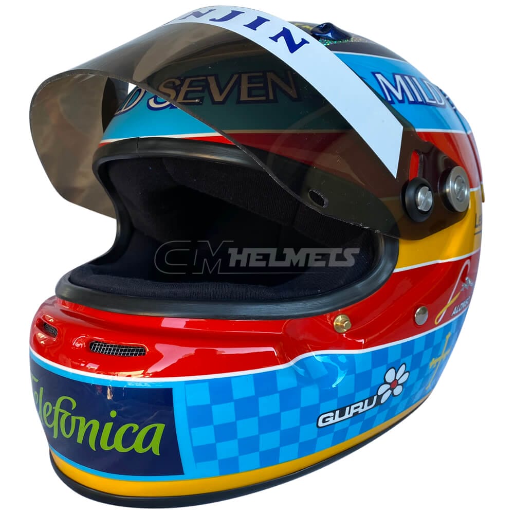 F1 F.ALONSO 2005 WORLD CHAMPION ミニヘルメット Fernando Alonso 2005 F1 World Champion Full-Size 1:1 Replica