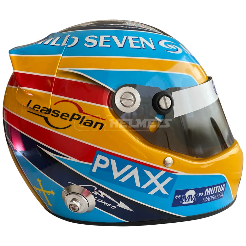 F1 F.ALONSO 2005 WORLD CHAMPION ミニヘルメット Fernando Alonso singed - F1 World Champion 2005 1/2 Helmet