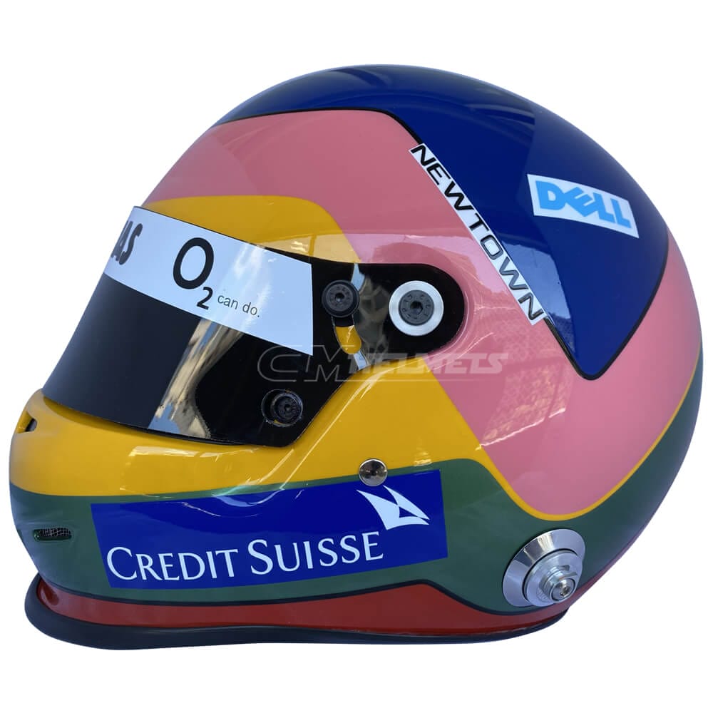 x 2 Jacques Villeneuve Helmet Stickers Renault Formula 1 F1 
