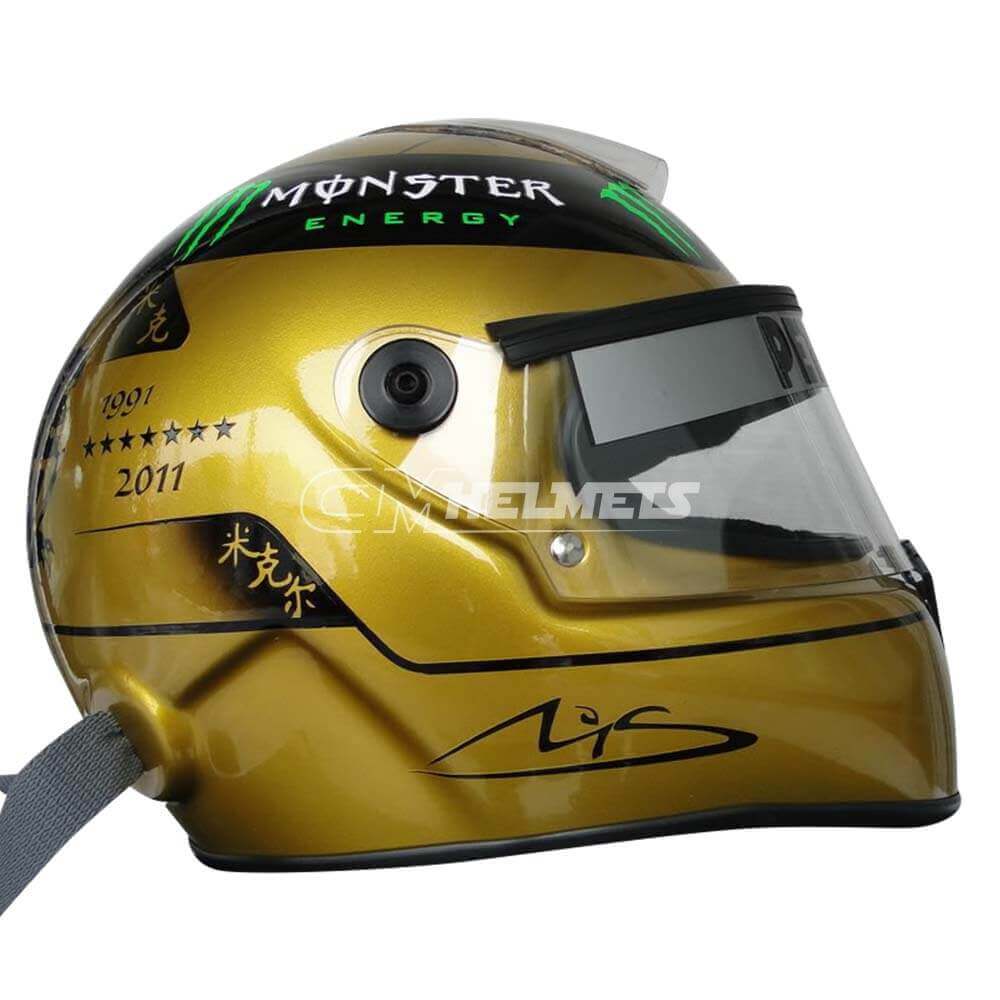 MICHAEL SCHUMACHER 2011 20 YEARS COMMEMORATIVE GOLDEN F1 REPLICA