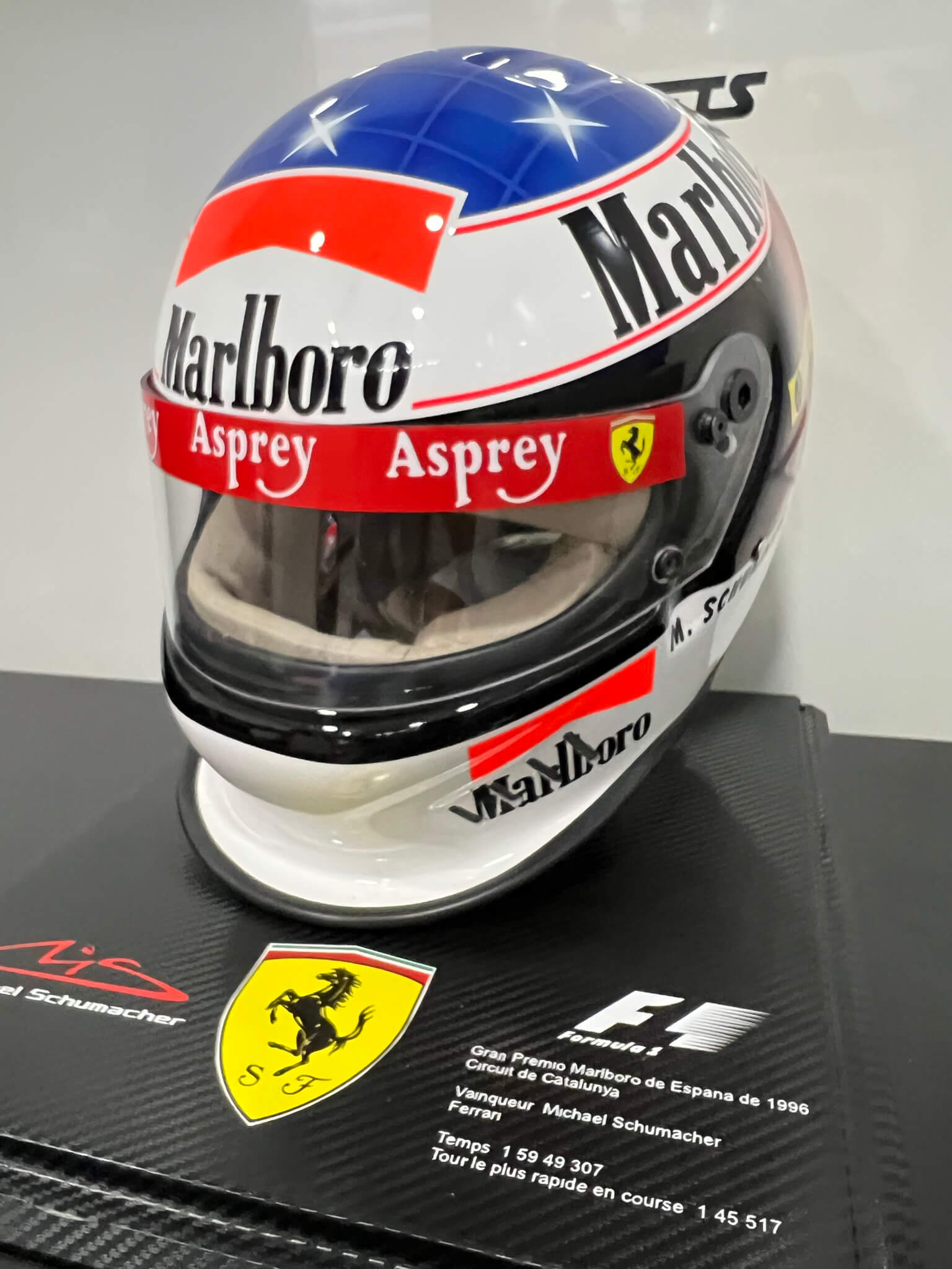 MICHAEL SCHUMACHER 1996 F1 REPLICA HELMET FULL SIZE | CM Helmets