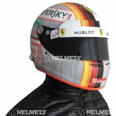 Sebastian-Vettel-2018-Austrian-and-Silverstone- GP-F1-Replica-Helmet-Full-Size-be-head