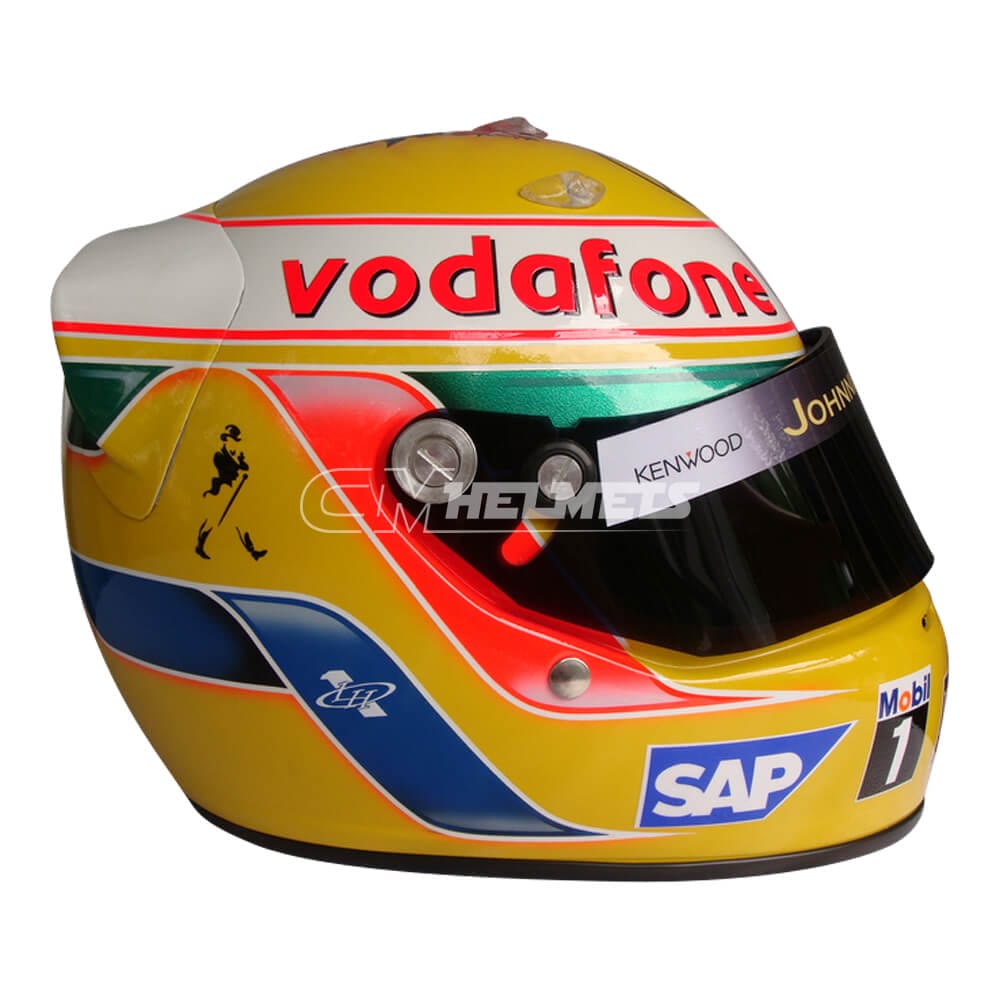 LEWIS HAMILTON 2009 SILVERSTONE GP F1 REPLICA HELMET FULL SIZE | CM Helmets