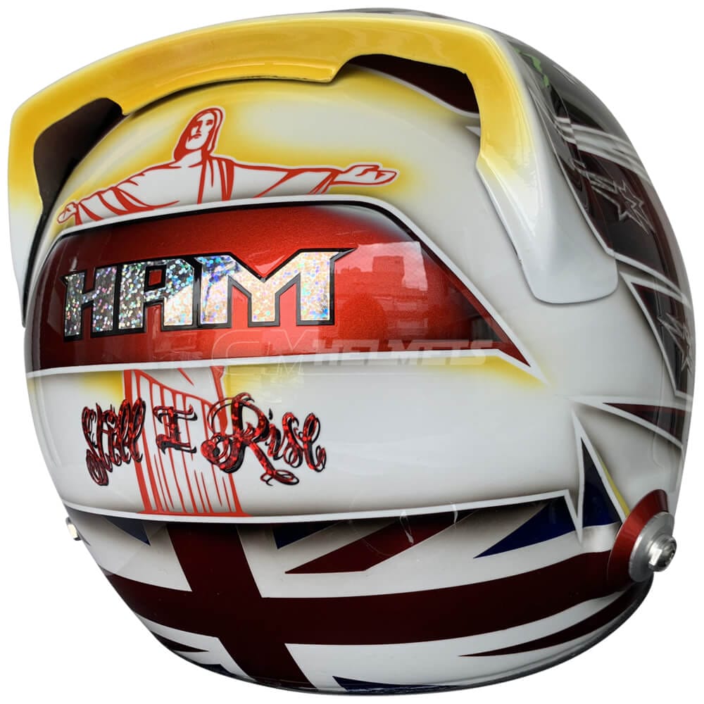 LEWIS HAMILTON 2019 SILVERSTONE GP F1 REPLICA HELMET FULL SIZE | CM Helmets