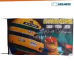 Ayrton Senna 50th Anniversary F1 Replica Helmet – Full Size - Image 9