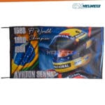 Ayrton Senna 50th Anniversary F1 Replica Helmet – Full Size - Image 12