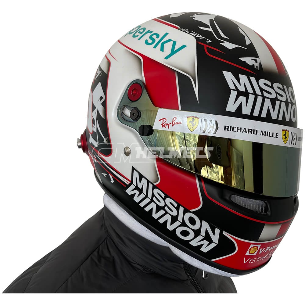 CHARLES LECLERC 2021 F1 REPLICA HELMET FULL SIZE | CM Helmets CHARLES LECLERC 2021 F1 REPLICA HELMET FULL SIZE | CM Helmets