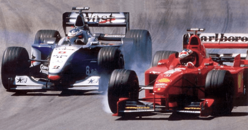 Michael Schumacher Mika Hakkinen Monza 1998