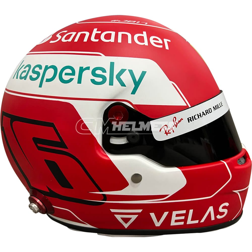 CHARLES LECLERC 2022 F1 REPLICA HELMET FULL SIZE | CM Helmets CHARLES LECLERC 2022 F1 REPLICA HELMET FULL SIZE | CM Helmets