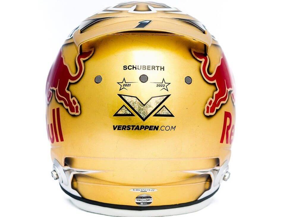 MAX VERSTAPPEN'S GOLDEN HELMET FOR THE REST OF THE 2022 FORMULA 1 ...