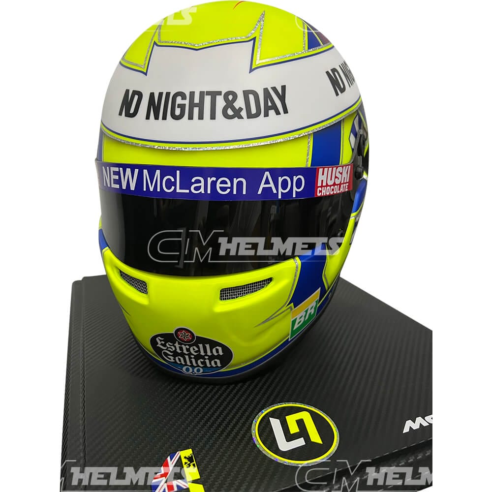 LANDO NORRIS 2019 SPA GP F1 REPLICA HELMET FULL SIZE | CM Helmets