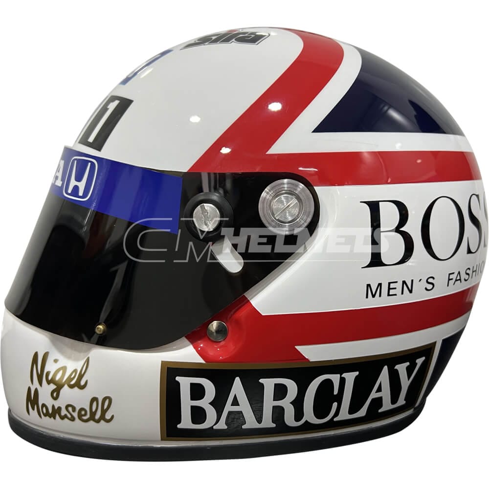 Nigel Mansell F1 Full Scale Replica Helmets | CM Helmets