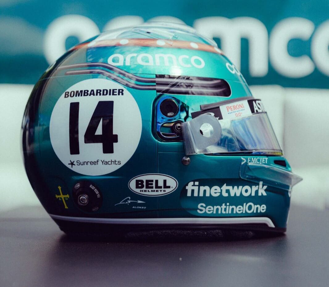 TAKE A LOOK AT FERNANDO ALONSO'S F1 HELMET FOR THE 2023
