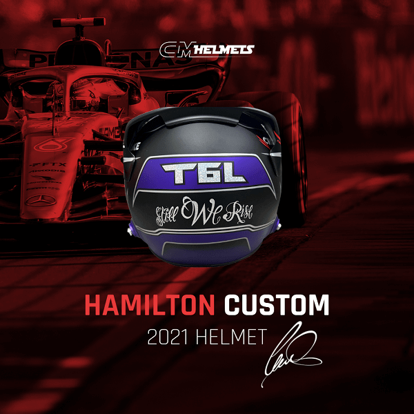 9. Lewis Hamilton 2021 F1 Custom Helmet-min