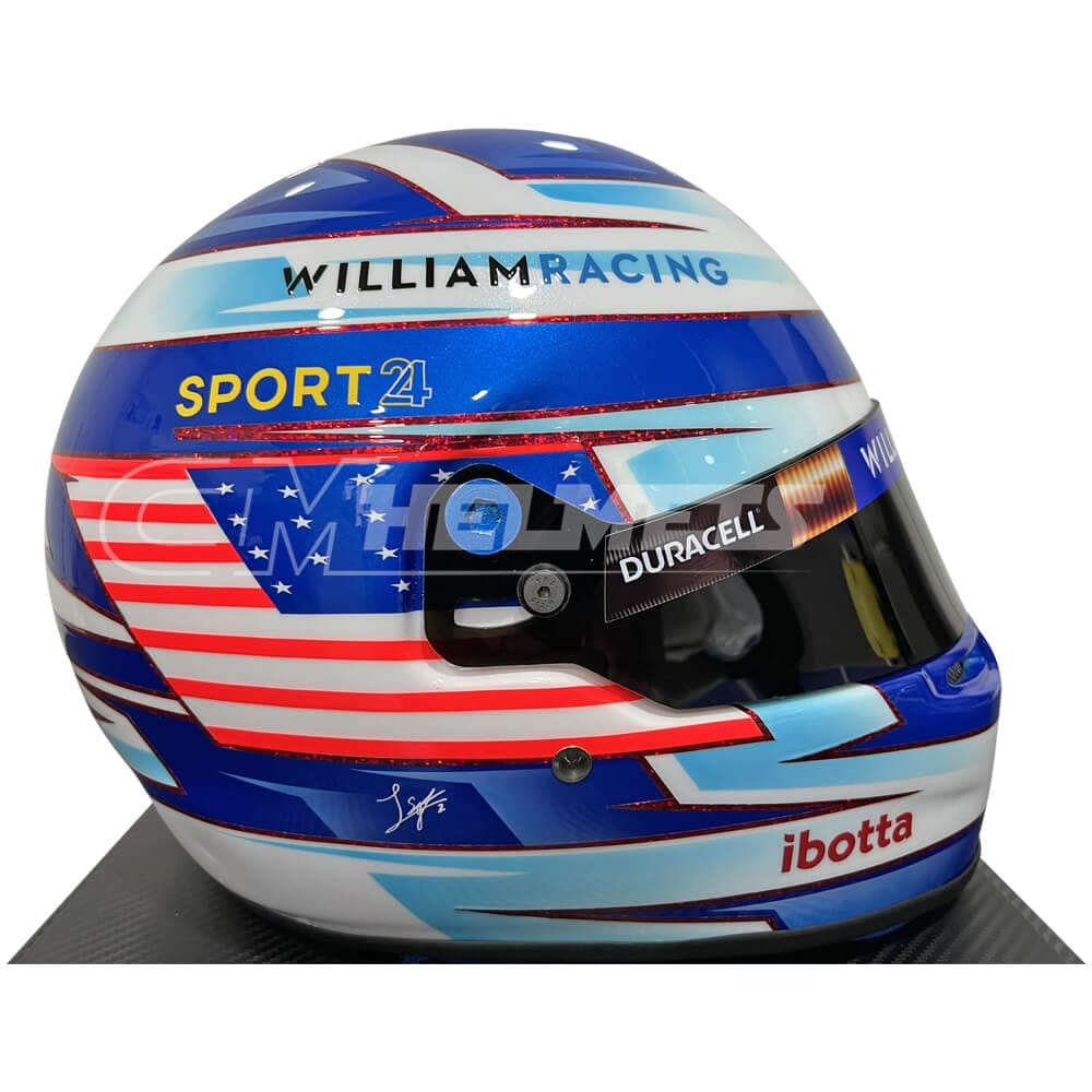 LOGAN SARGEANT 2023 F1 REPLICA HELMET FULL SIZE CM Helmets