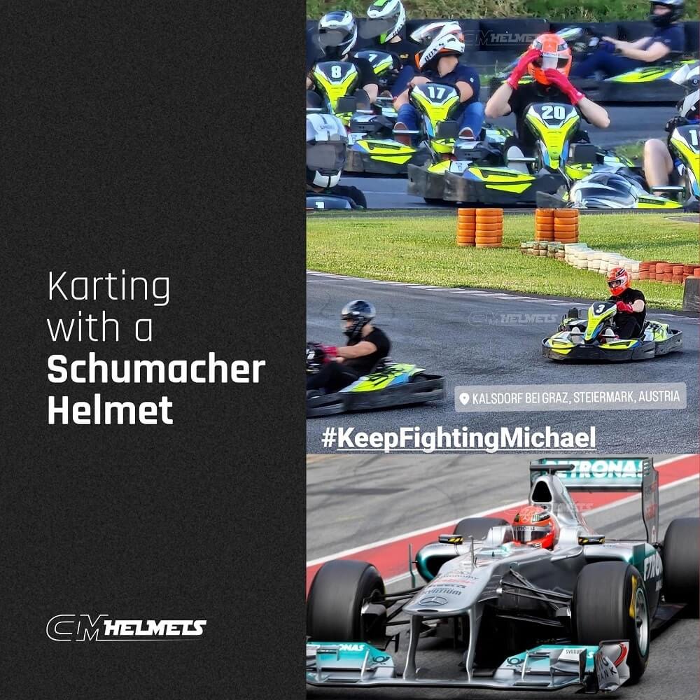 10. Karting with a Schumacher Helmet-min