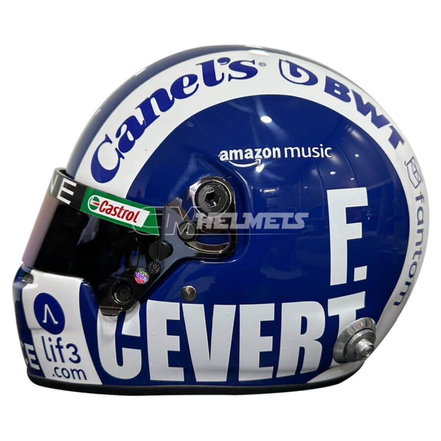 Pierre-Gasly-2023 Austin-GP-Cevert-Tribute-F1-Helmet-Be3