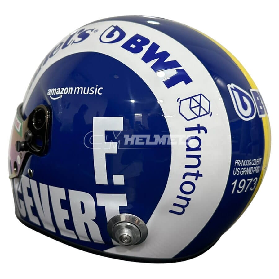 Pierre-Gasly-2023 Austin-GP-Cevert-Tribute-F1-Helmet-Be4