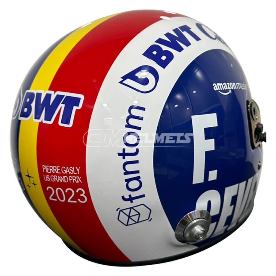 Pierre-Gasly-2023 Austin-GP-Cevert-Tribute-F1-Helmet-Be6