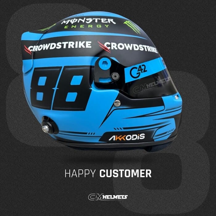 CUSTOMIZED VERSION OF RUSSELL'S F1 HELMET CM Helmets
