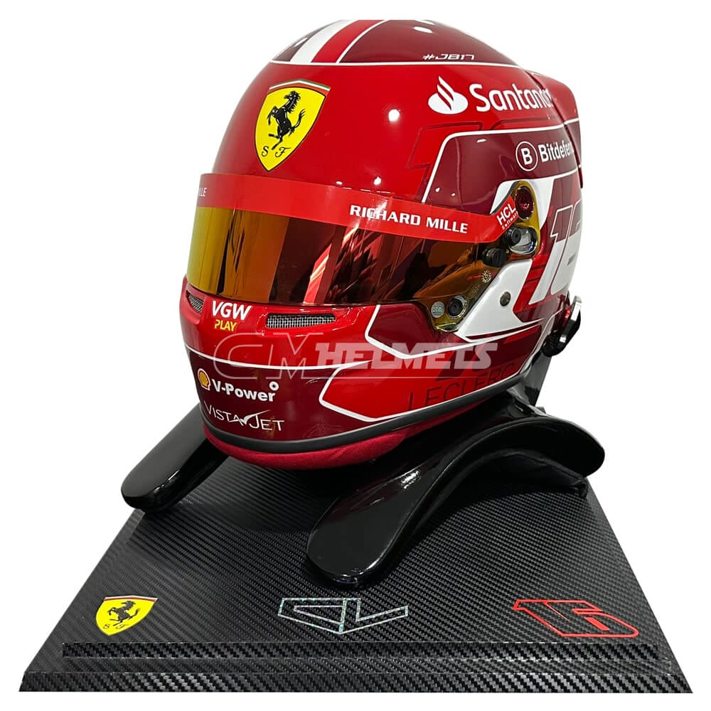 CHARLES LECLERC 2024 SIGNED MONZA GP F1 REPLICA HELMET FULL SIZE