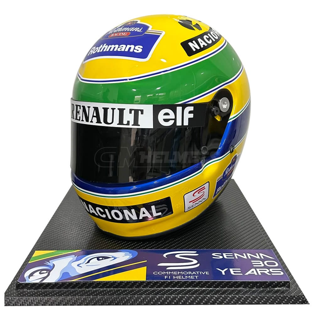 Ayrton Senna F1 Full Scale Replica Helmets | CM Helmets