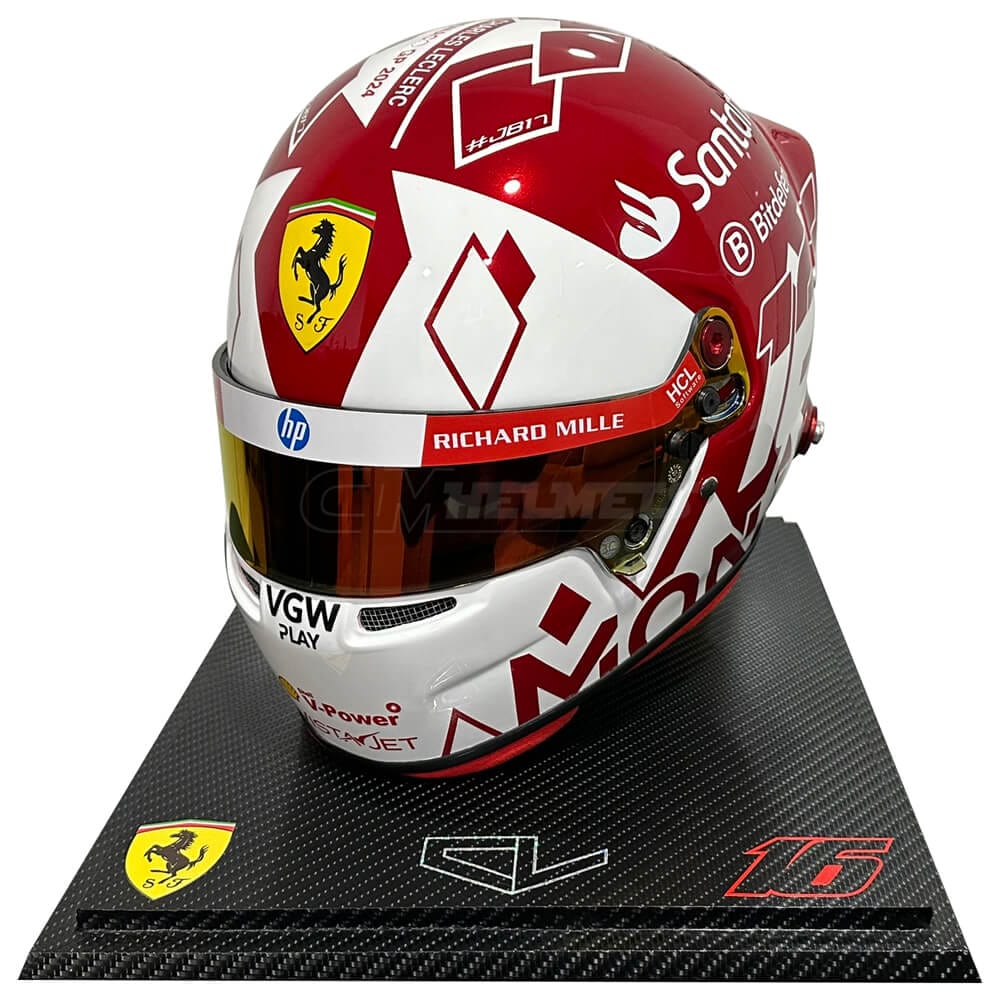 CHARLES LECLERC 2024 MONACO GP F1 REPLICA HELMET FULL SIZE CM Helmets