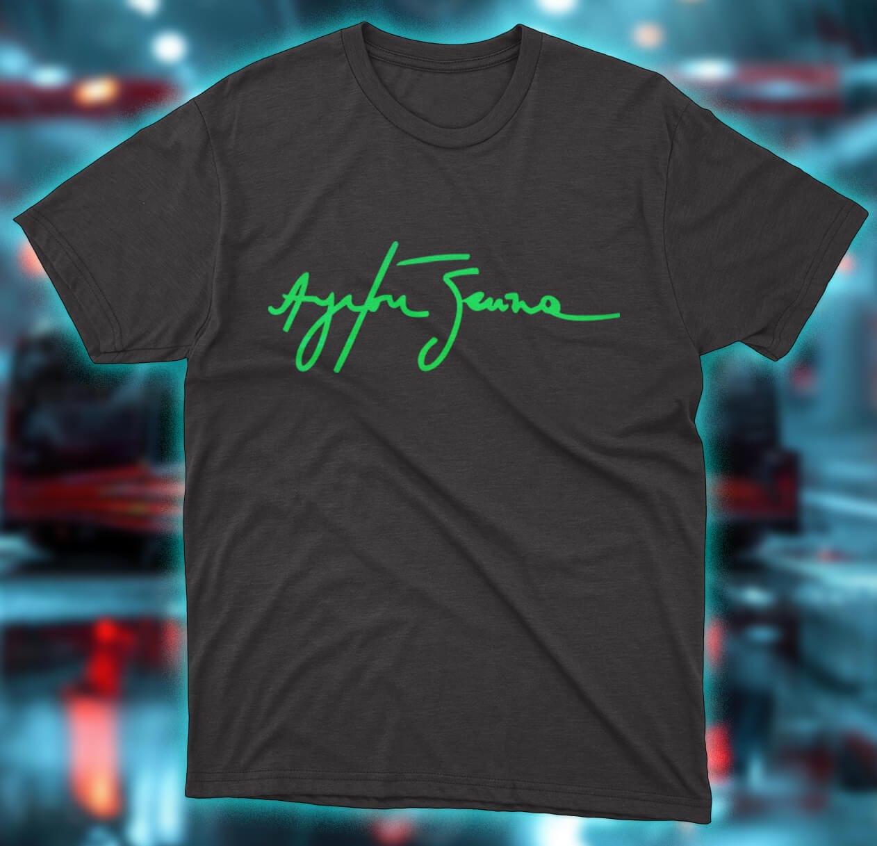 Ayrton Senna 01 Neon Green Ayrton Senna 01 Neon Green