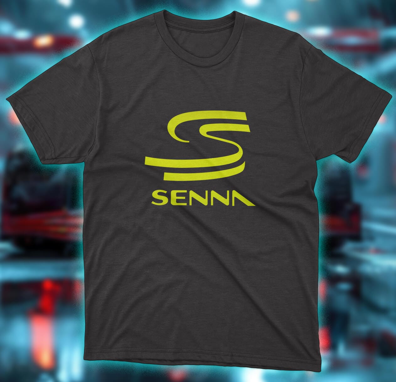 Ayrton Senna Logo - Neon Yellow Ayrton Senna Logo – Neon Yellow