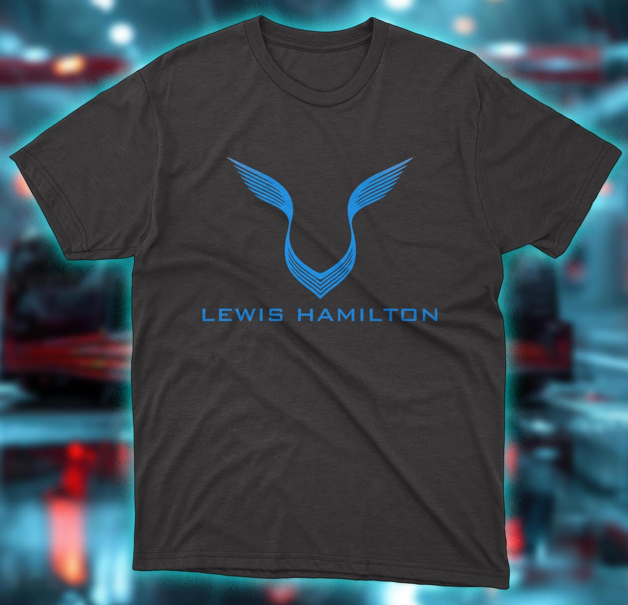 Lewis Hamilton - Neon Blue Lewis Hamilton – Neon Blue