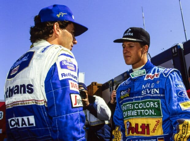Senna and Schumacher.