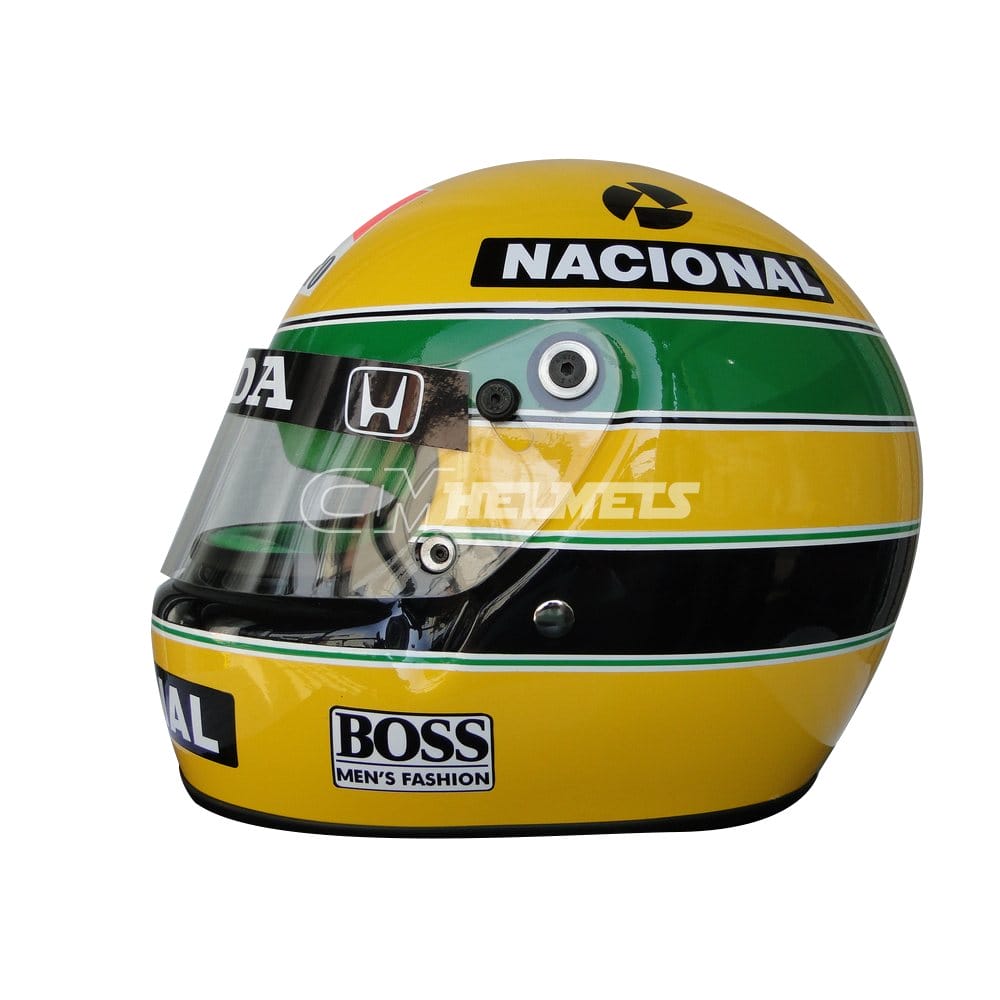 AYRTON SENNA 1991 WORLD CHAMPION F1 REPLICA HELMET FULL SIZE | CM