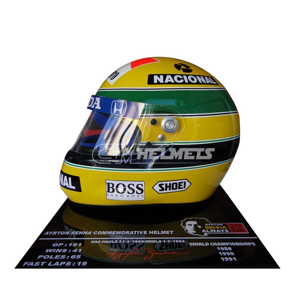 AYRTON SENNA 1992 20 YEARS COMMEMORATIVE F1 REPLICA HELMET