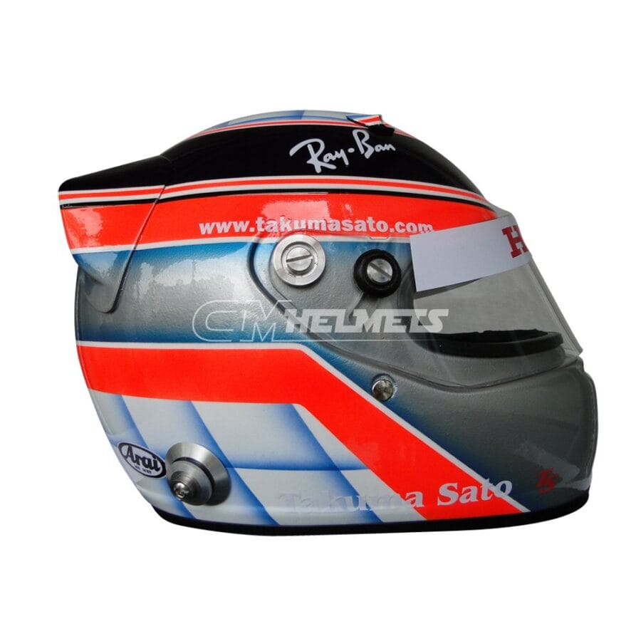 TAKUMA SATO 2004 F1 REPLICA HELMET FULL SIZE | CM Helmets